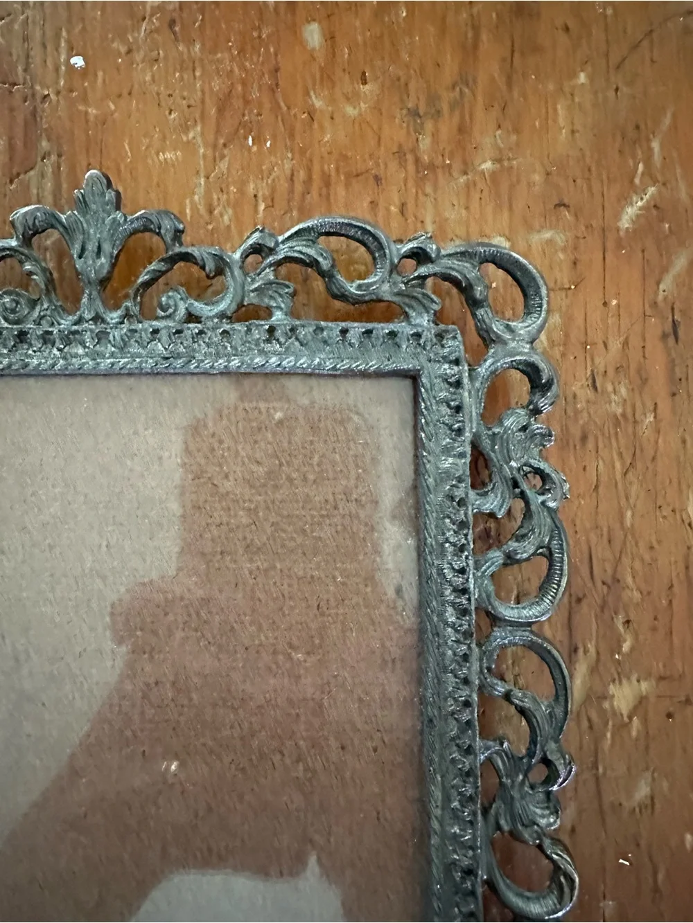 Vintage Ornate Metal Picture Frame